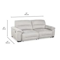 Loveseat with Power Sliders