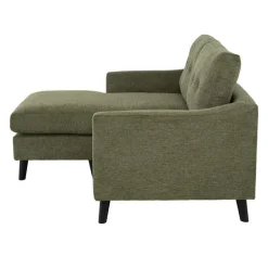 Loveseat with Reversible Chaise - Green