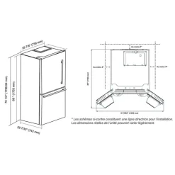 MARATHON 18 Cu Ft Refrigerator 30 In Left Hinge Set Bottom Freezer - MFF179SSBM-LH
