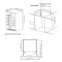 MARATHON Wine Cooler Stainless 24