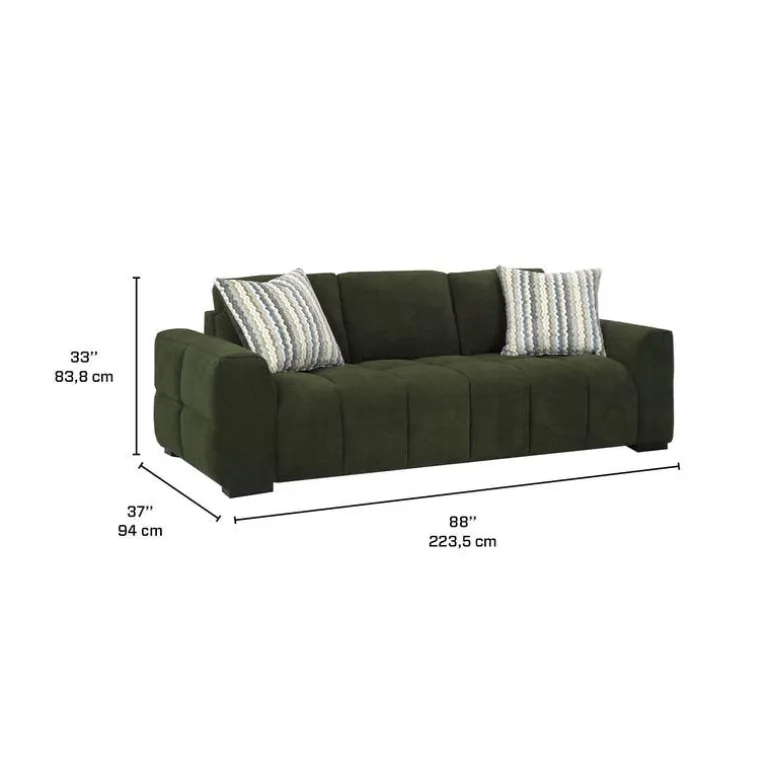 Marshmallow-Style Sofa - Green