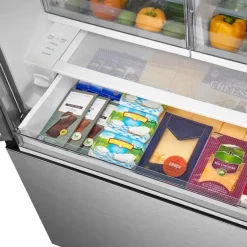 Midea 31.7 Cu. Ft. 36 In Refrigerator Stainless Bottom Freezer, French door - MRF32I6BST