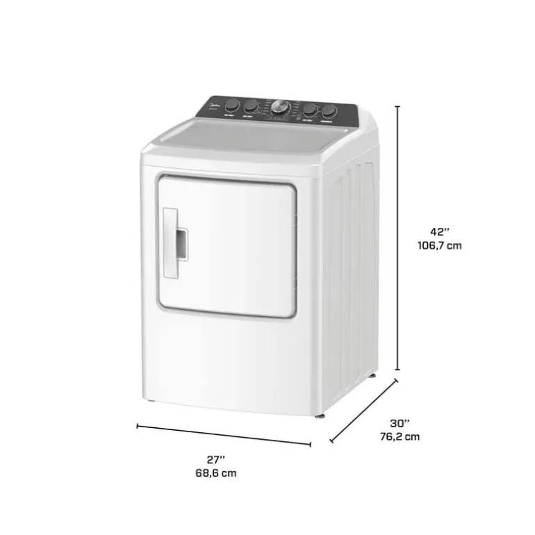 Midea Dryer White 27" - MLE47C4AWW