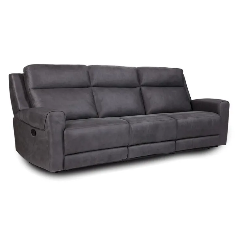 Modular Reclining Sofa with Fold-Down Seat, Cup Holders, USB/USB-C Ports and Wireless Charger - 3 pcs