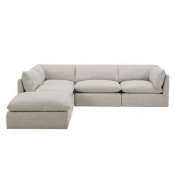 Modular Sectional with Ottoman - 5 pcs