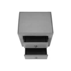 Nightstand - upholstered / 2 storage drawers - 21