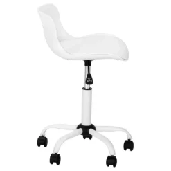 Office chair - juvenile low back - adjustable height   white - Monarch