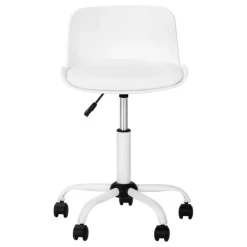 Office chair - juvenile low back - adjustable height   white - Monarch