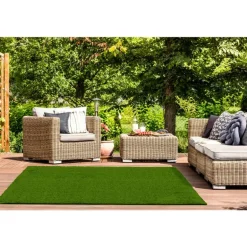 Outdoor Faux Green Grass Rug - 2 x 6