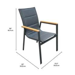 Outdoor Polywood and Aluminum Table with 6 Chairs