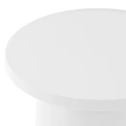 Outdoor Resin Accent Table - White