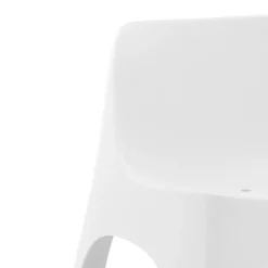Outdoor Resin Stackable Seat - White