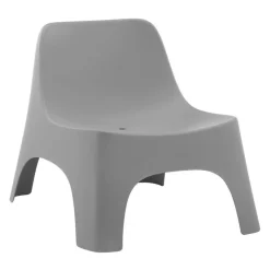 Outdoor Resin Stackable Seat - Grey