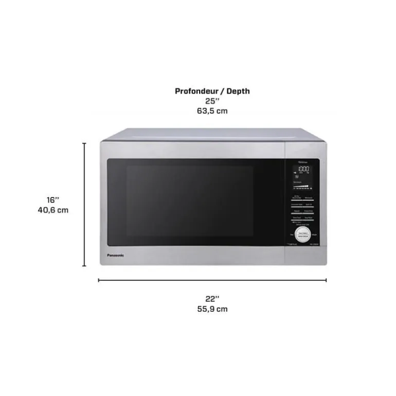 PANASONIC 4 in 1 Microwave Stainless 22" NNCD66NSC