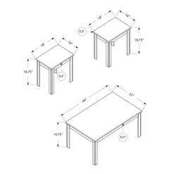 3Pcs Coffee Table Set - Monarch