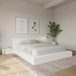 4-Piece King Low Platform Bedroom Set (78