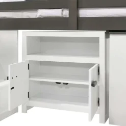 5-Piece Twin Loft Bed with Storage and Desk (39