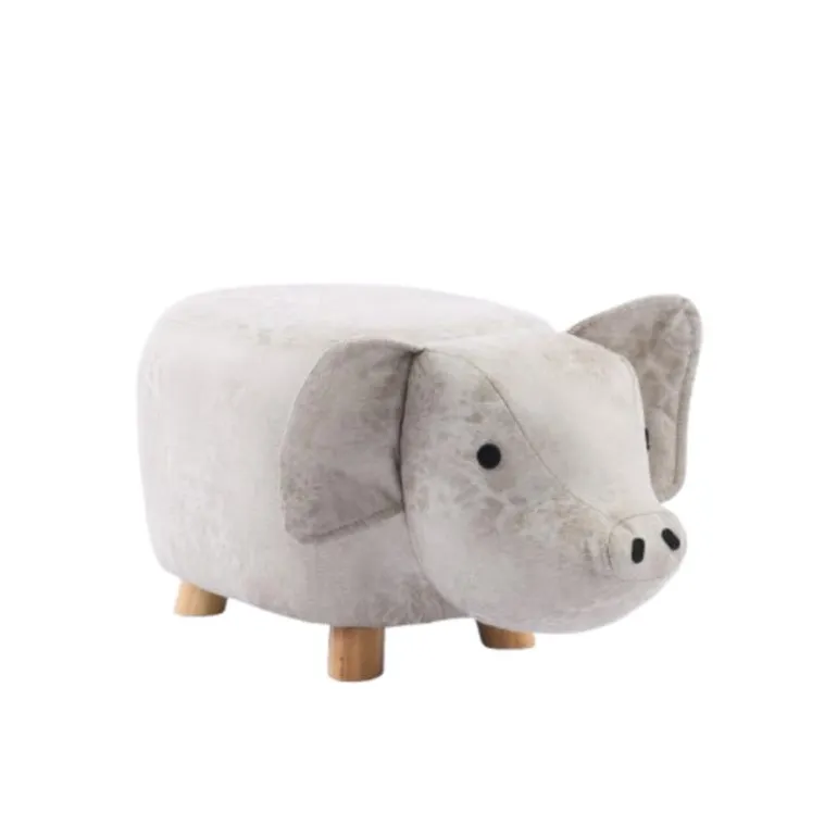 Piglet-Shaped Kids Pouf – 13.4" x 23.22" x 14.2"