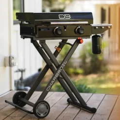 Portable Propane Gas Griddle with 2 Burners - 24 000 BTU