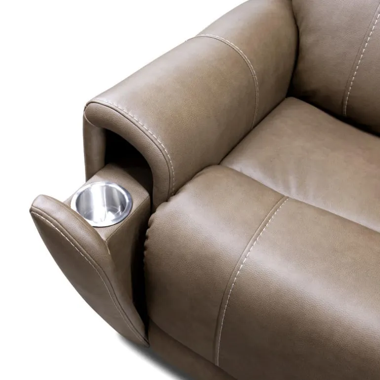 Power Modular Reclining Sectional with Console - 6 pcs
