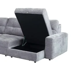Power Modular Reclining Sectional with 1 Slider and Right-Side Chaise with Storage - 4 pcs