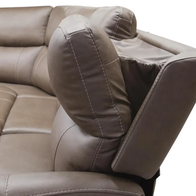Power Modular Reclining Sectional with Console - 6 pcs