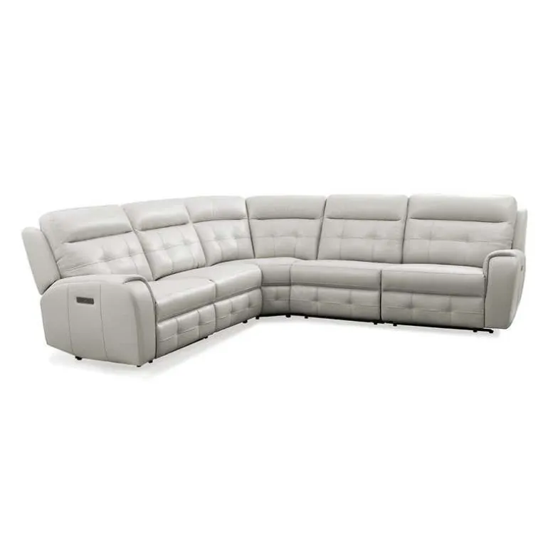 Power Modular Reclining Sectional with Fold-Down Backrest - 5 pcs