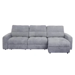 Power Modular Reclining Sofa with 1 Slider and Chaise - 3 pcs