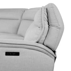 Power Reclining Modular Sectional, Adjustable Headrests, Console with an Audio System and Fold-Down Backrest Seat - 7 pcs