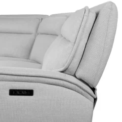 Power Reclining Modular Sectional, Adjustable Headrests, Console with an Audio System and Fold-Down Backrest Seat - 7 pcs