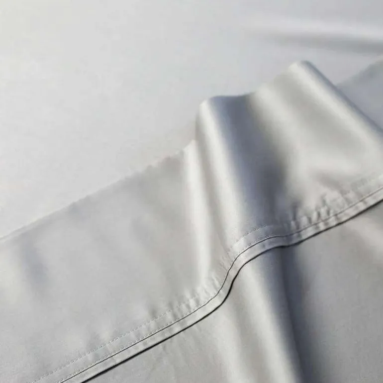 Queen Bamboo Bed Sheet Set - Cement Grey