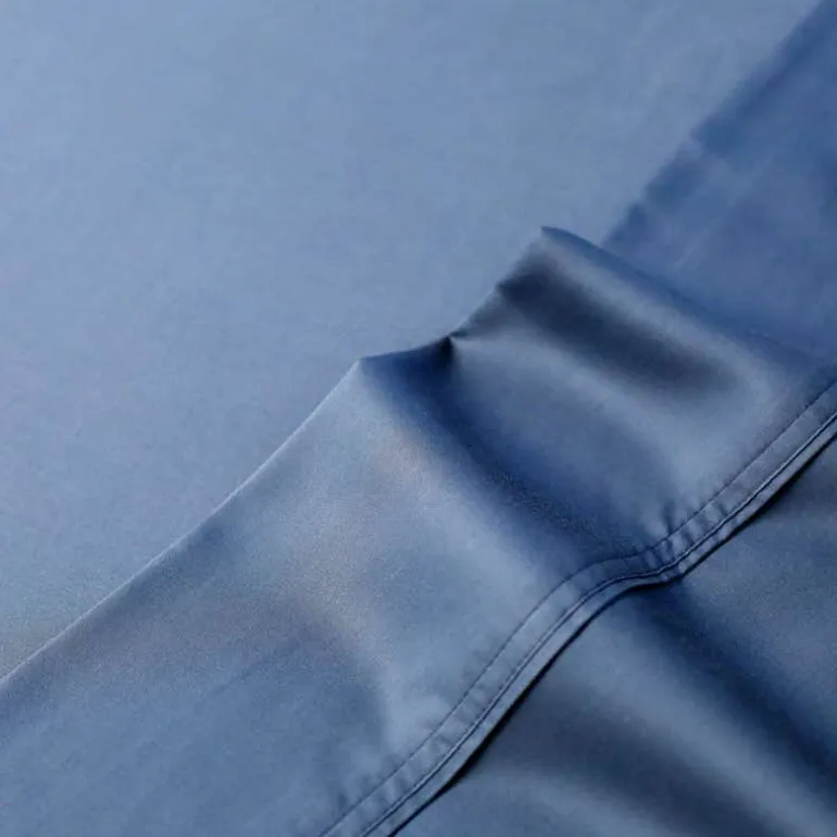 Queen Bamboo Bed Sheet Set - Blue