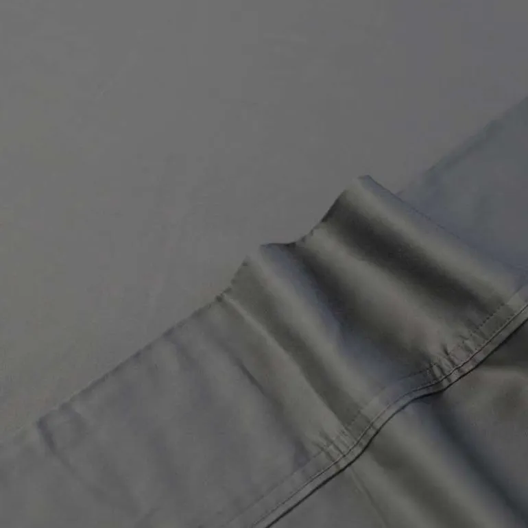 Queen Bamboo Bed Sheet Set - Charcoal Grey