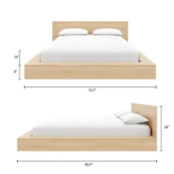 Queen Bed and Headboard (60