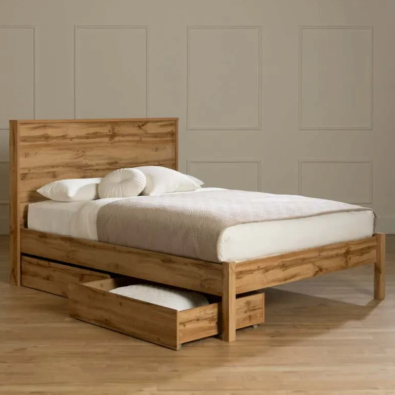 Queen Bed with 2-Drawer Storage and Headboard (60") - South Shore