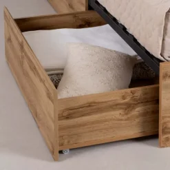 Queen Bed with 2-Drawer Storage and Headboard (60