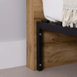 Queen Bed with 2-Drawer Storage and Headboard (60