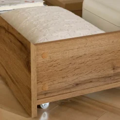 Queen Bed with 2-Drawer Storage and Headboard (60
