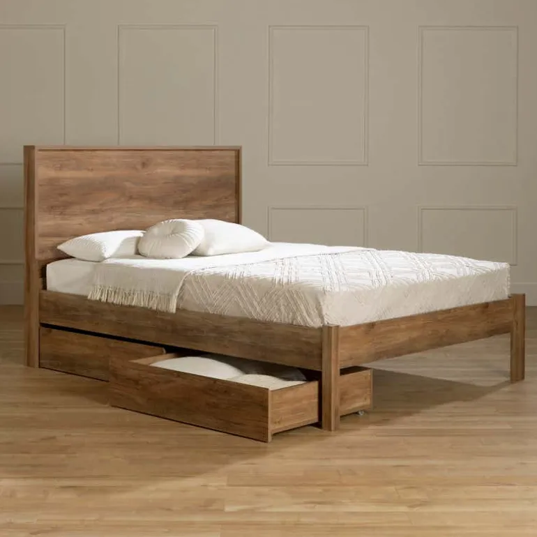 Queen Bed with 2-Drawer Storage and Headboard (60") - South Shore