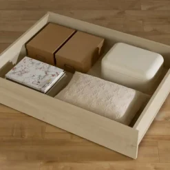 Queen Bed with 2-Drawer Storage and Headboard (60