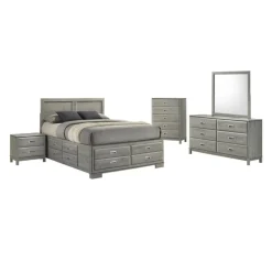 Queen Bed with Drawers & Headboard - 60