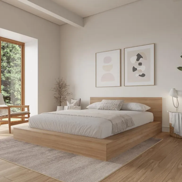 Queen Bed with Headboard (60") - Nexera
