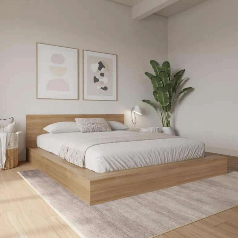 Queen Bed with Headboard (60") - Nexera