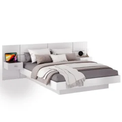 Queen Bed with Headboard (60