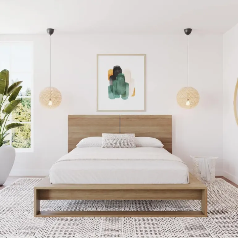 Queen Bed with Headboard (60") - Nexera