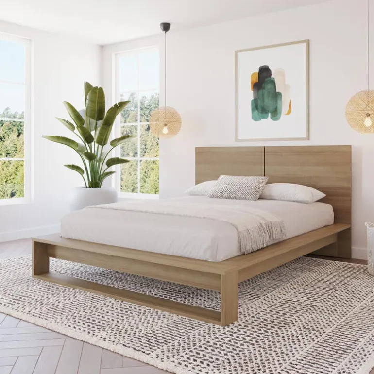 Queen Bed with Headboard (60") - Nexera