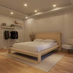 Queen Bed with Headboard (60