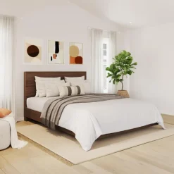 Queen Bed with Headboard (60