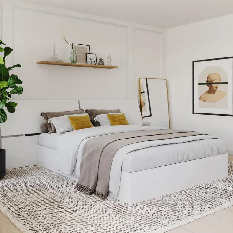 Queen Bed with Headboard (60") - Nexera