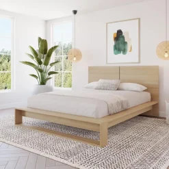 Queen Bed with Headboard (60